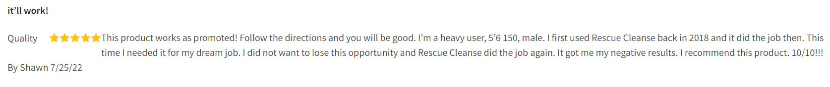 Rescue Cleanse Review 3